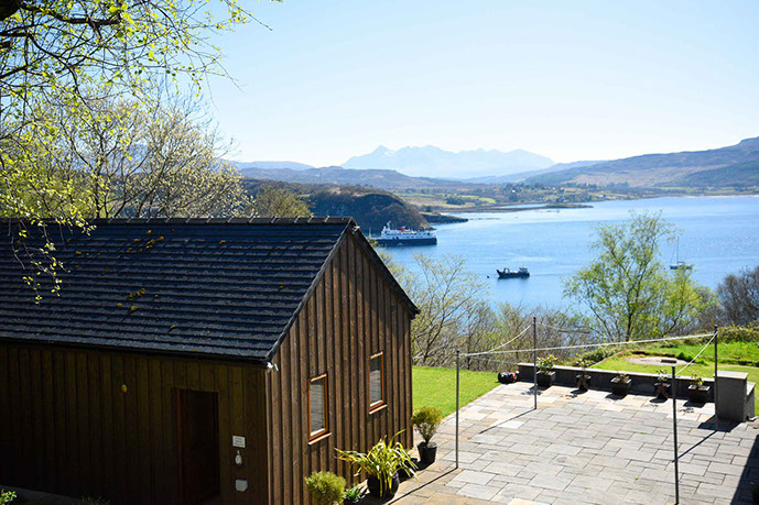 Sea views from our Portree Self Catering accommodation 